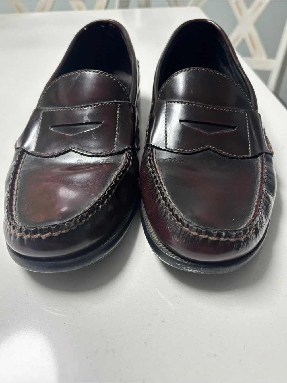 Sperry Men’s Burgundy Leather Penny Loafers